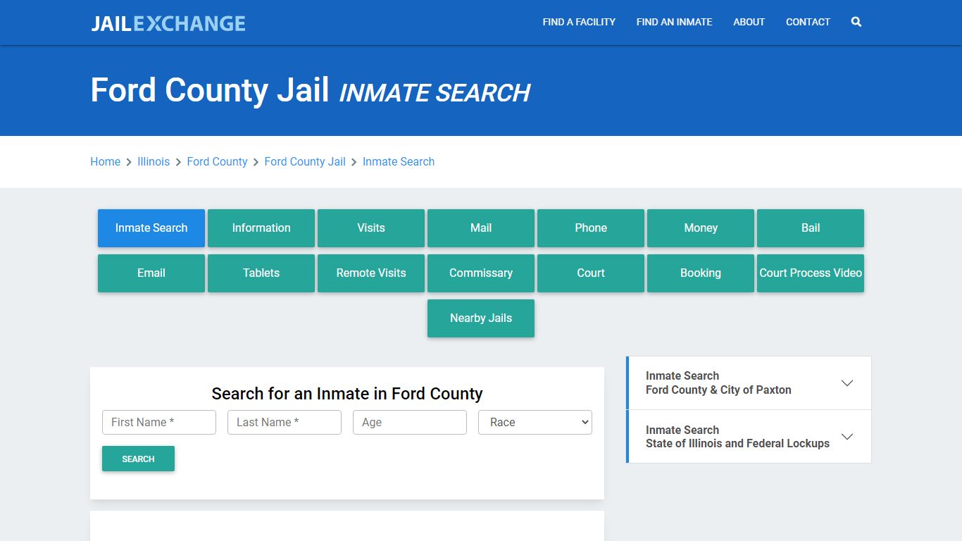 Ford County Jail, IL Inmate Search: Roster & Mugshots