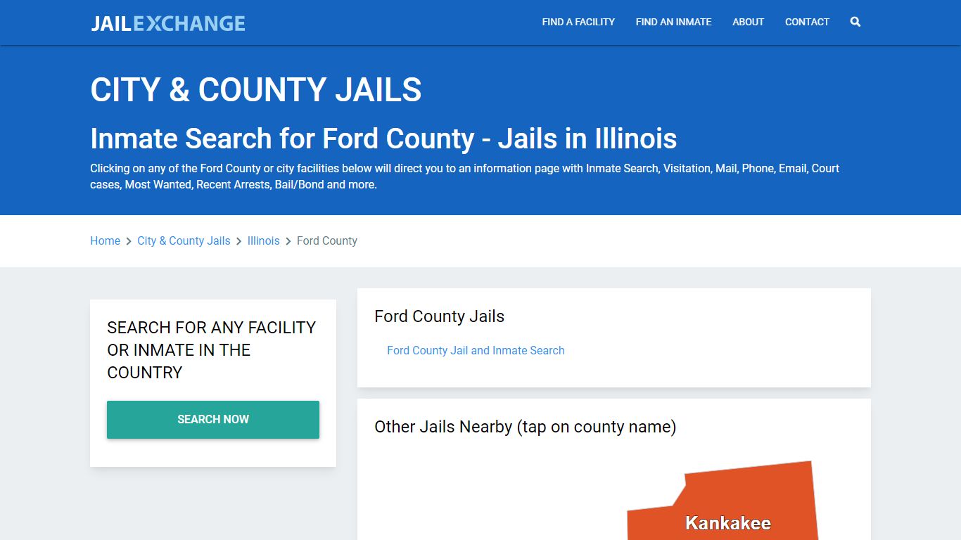 Inmate Search for Ford County | Jails in Illinois - Jail Exchange